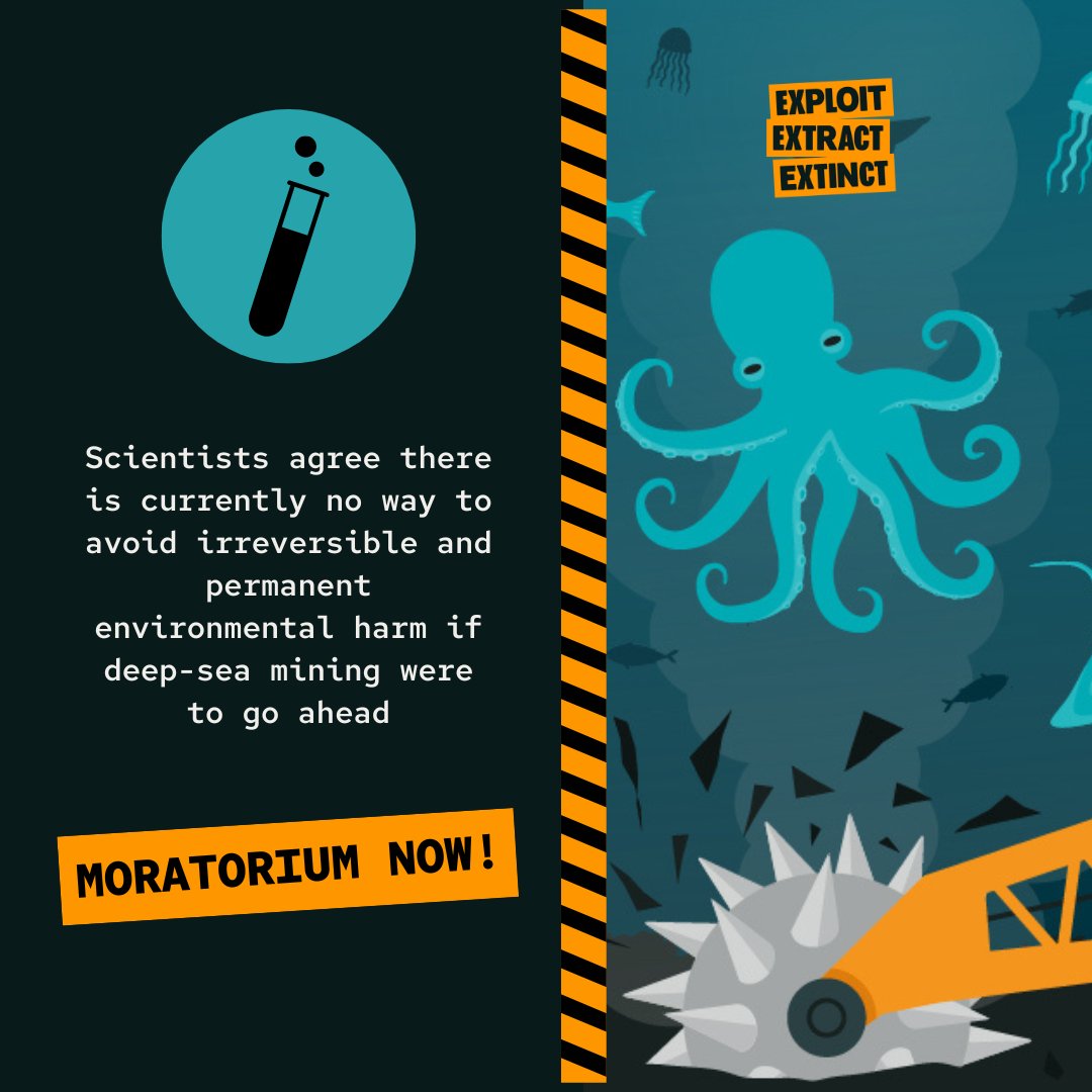 The science is clear! Irreversible impacts on nature🐳&amp; climate 🌍 would occur even under the most stringent regulatory framework. The time for decisive action to protect our planet is now. Call on the GoJ to support a moratorium &amp; #DefendTheDeep: defendthedeep.org