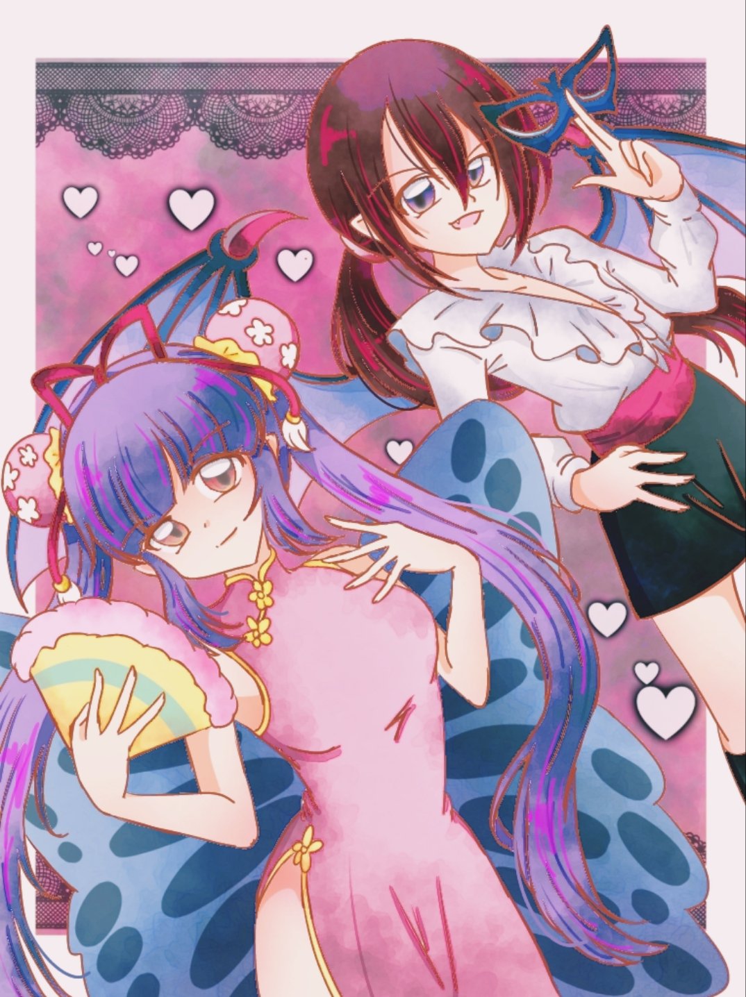 色紙イラスト ぴちぴちピッチ レディバット 紅葉 on X: 