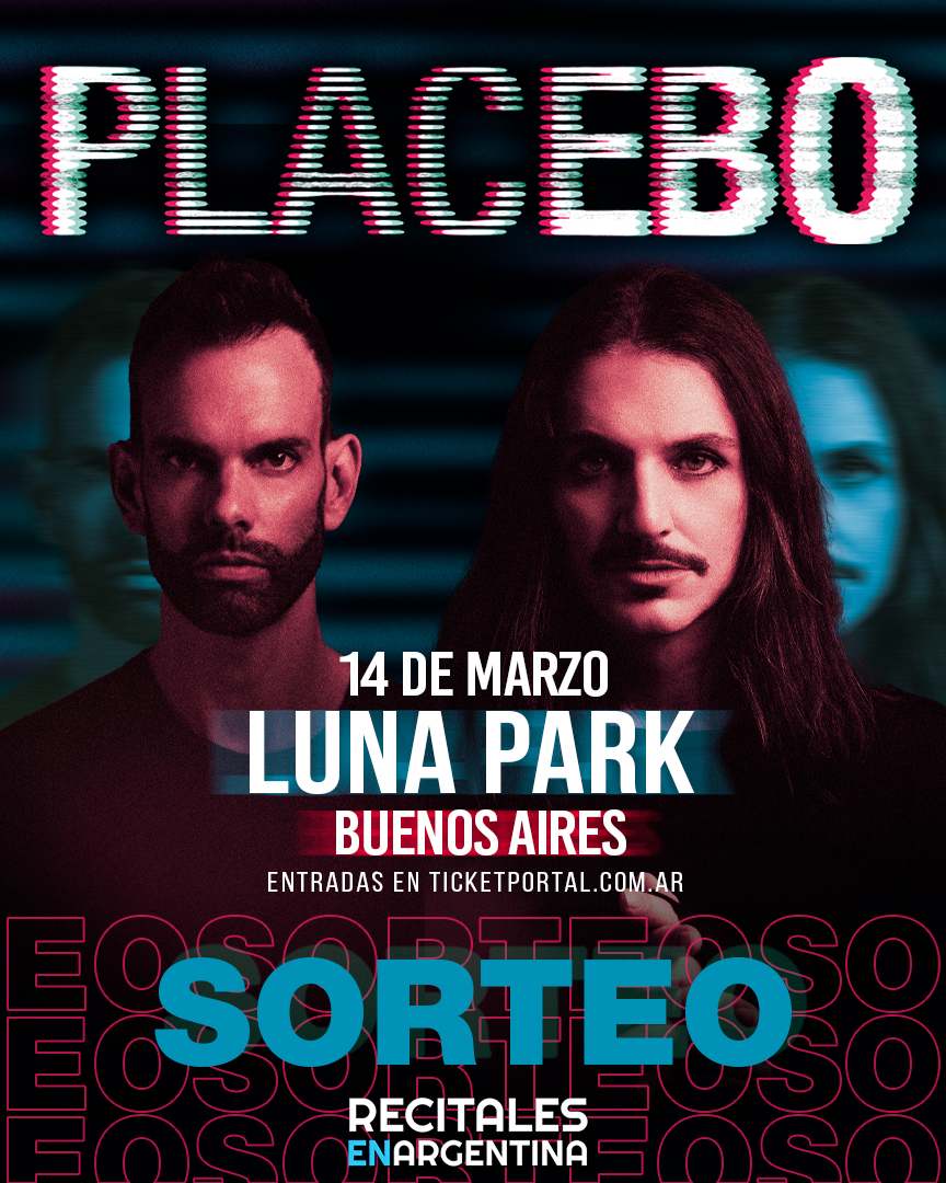 RecitArg's tweet photo. #PLACEBO vuelve a Argentina después de 10 años y tenemos un par de entradas para vos!

#SORTEO 👉🏻 seguinos (@RecitArg) dale RT y comentá por qué mereces ganar! 👀 Elegiremos al ganador el miércoles por la tarde

📅 14 de Marzo
🏟️ Luna Park
🎟️https://t.co/gOF2G7Rb9L https://t.co/Y3ryMR63LX