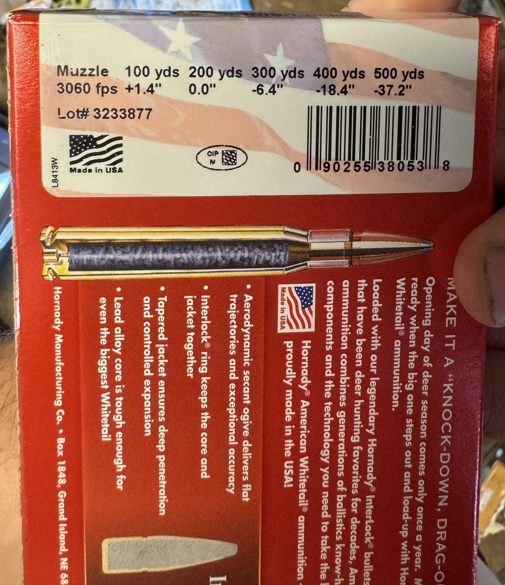 BackwaterFowler's tweet photo. @Hornady response to an ignition failure. This was to be the 18th round ever fired from the #rifle, with a thorough cleaning after the 10th round. I would have accepted “shit happens” over blaming a new rifle. Fortunately this was just comparing ammo &amp; zeroing for 160yds. https://t.co/4fqWBtAh99