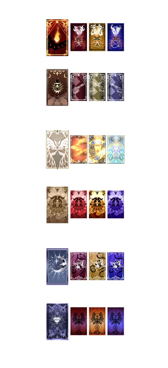 🖌️ CONCEPT ART - PART2
All your playing cards will change depending on the formb you are at the moment for a greater immersion.