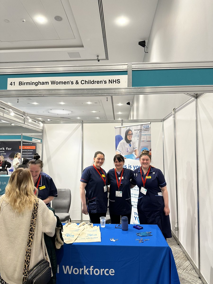 daljitathwal's tweet photo. How lovely to see our fab colleagues @BWC_NHS at the RCNi Nursing Careers &amp; Jobs Fair Birmingham! Great role models showcasing the opportunities that makes BWC a great place to be! https://t.co/mNTnw70gMz