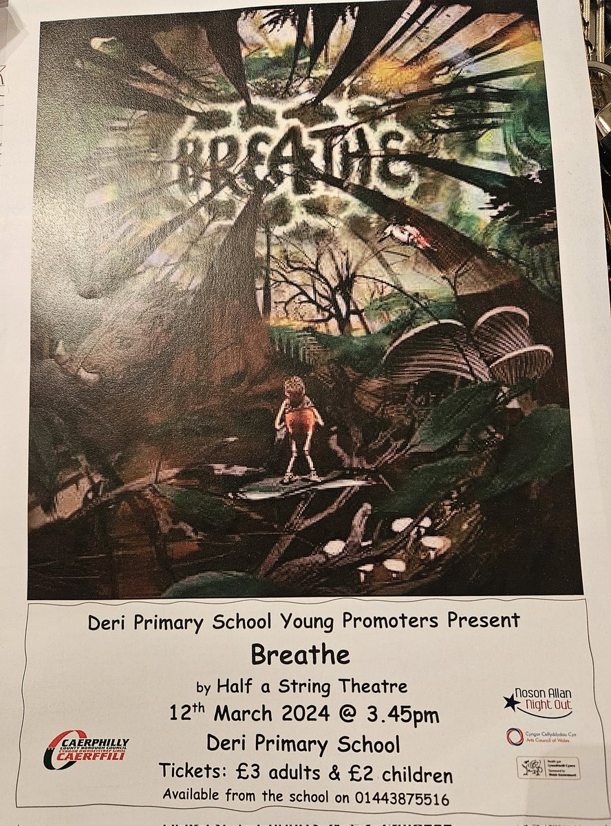 Still time to get your tickets for this amazing show that our @DeriSchool young promoters have arranged for you. Don't miss out. @DeriLibrary @CaerphillyCBC @CCBCarts @NOutNAllan @FTorfaen