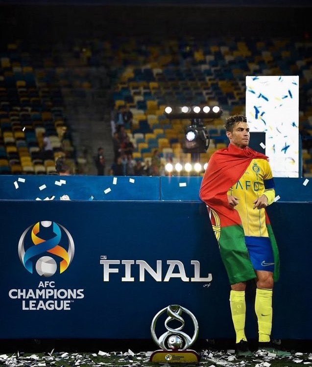 RONALDO IN ASIAN CHAMPIONS LEAGUE:

8 games 
6 goals
2 assists.

He tried his best, End of a beautiful journey 💔