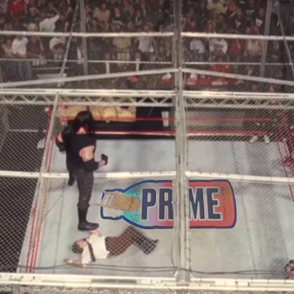 TalkPerfectPlex's tweet photo. Imagine if there was an Advertisement in the ring during Hell in A Cell. @MikeKnoxxx #TalkPerfect #UnPOPULARreview #WrestleMania #SmackDown #WWERaw https://t.co/ZyT9YCwtAc