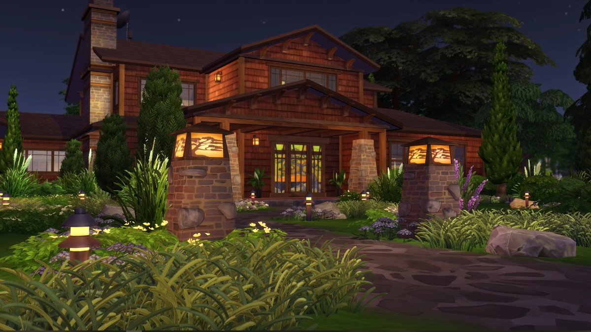 So the Amber House CC Pack is coming together. I'm slowly starting to take some shots for the trailer I'm making, here is my favorite shot of the exterior!
