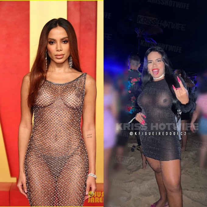 A @Anitta lan&ccedil;ou a moda da transpar&ecirc;ncia, mas a minha rainha @krissfigueiredo j&aacute; aderiu a essa moda h&aacute;<a class="tags" href="/tag/anitta">@anitta</a>