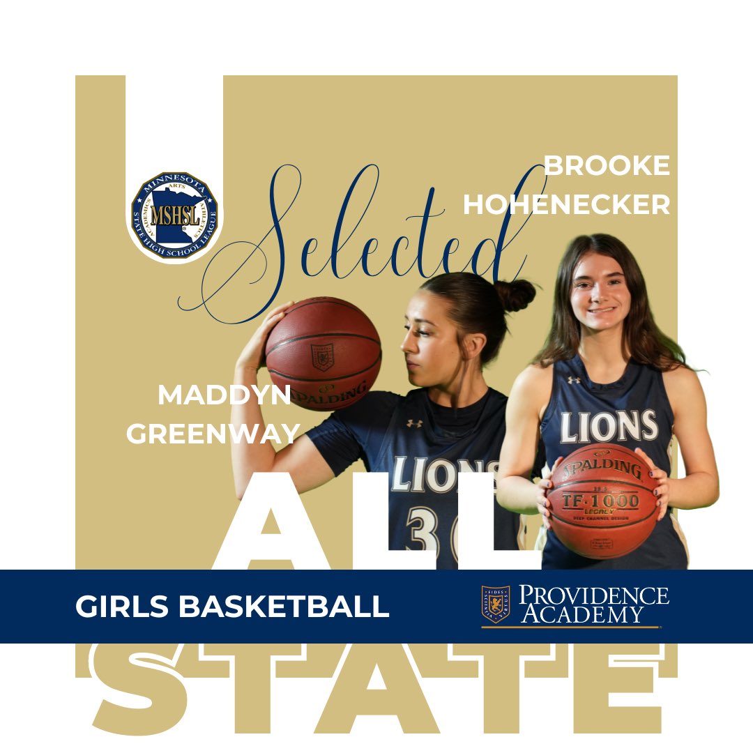 PA Athletics (@pacademyath) on Twitter photo Before they chase a State championship, <a href="/PA_GirlsHoops/">Providence GirlsHoop</a> players Brooke Hohenecker ‘24 and Maddyn Greenway ‘26 were honored with All-State recognition!
#GoLions #AGTG Before they chase a State championship, <a href="/PA_GirlsHoops/">Providence GirlsHoop</a> players Brooke Hohenecker ‘24 and Maddyn Greenway ‘26 were honored with All-State recognition!
#GoLions #AGTG