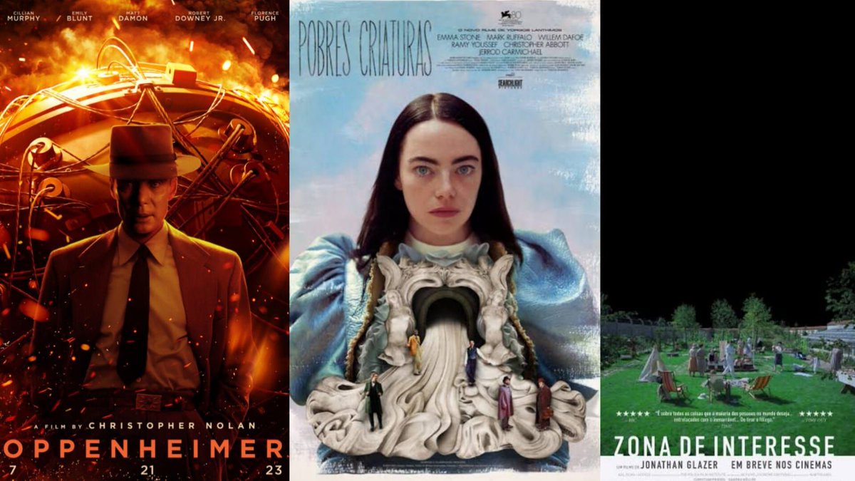 Apartamento702's tweet photo. Oscar 2024: Oppenheimer, Pobres Criaturas e Zona de Interesse levam o maior número de prêmios https://t.co/nTGIGQI7QU https://t.co/enLhwM1eDO