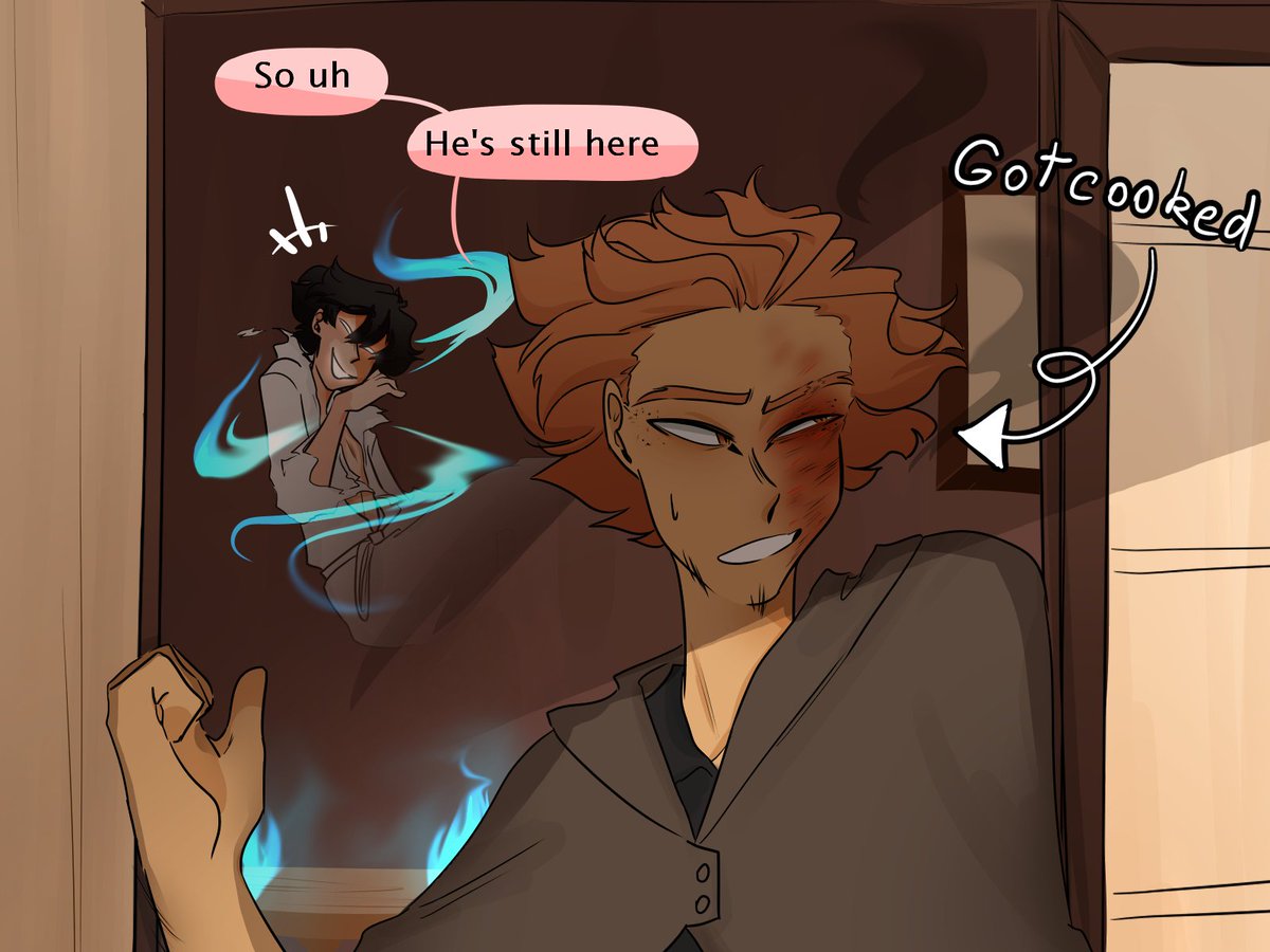 mishiamii's tweet photo. small continuation of my dabihawks exorcist au

first exorcism attempt failed, but for now we got the todoroki siblings :] #mha https://t.co/p8hKdxYhdN