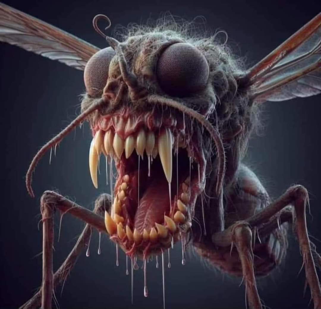 A close-up of a Scottish midge. The love American tourists.