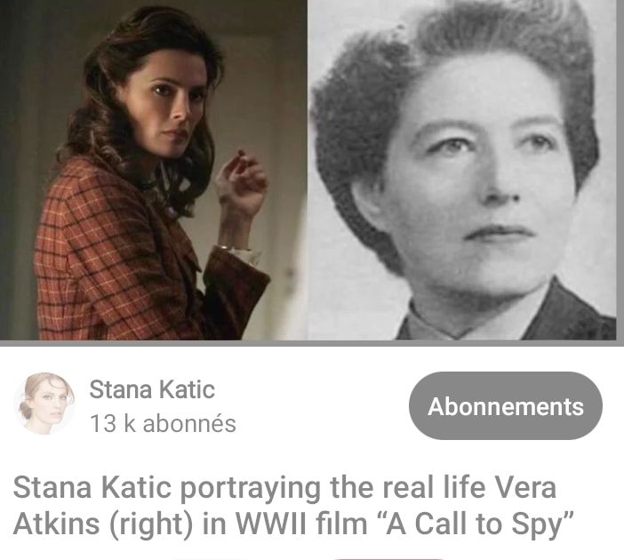 #aCallToSpy 
#StanaKatic / Vera Atkins