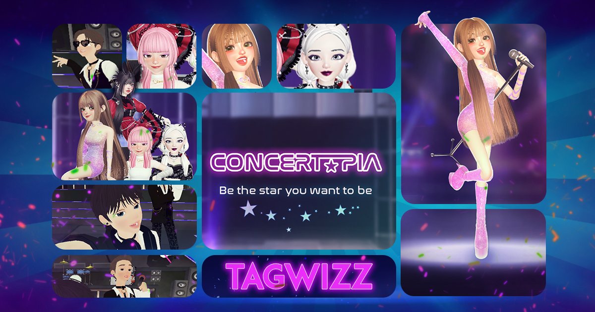 TagWizz's tweet photo. Concertopia was selected the as "The Most Attractive World" in the Bounty Awards!  

Join us in Concertopia and Be the Performer! Be the Star! 

 #zepeto #concertopia #zepetoworld #musicgame #dancing #metaverse #zepetometaverse #indiegamedev #indiegame https://t.co/oGkxsYMvoj