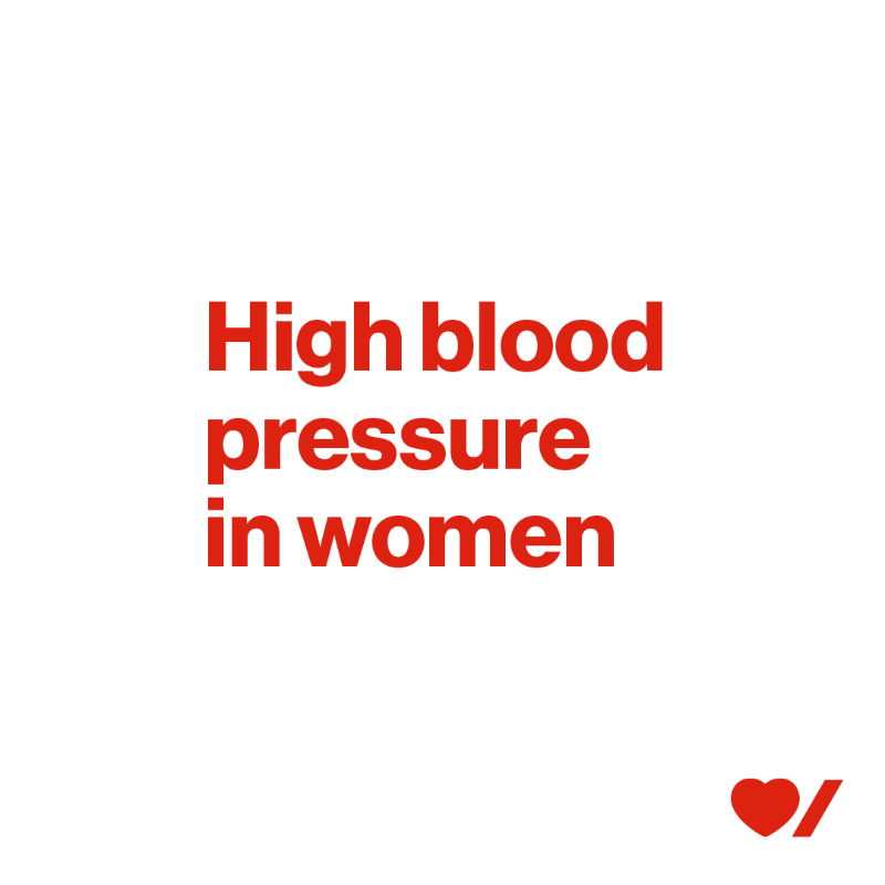 HeartandStroke's tweet photo. High blood pressure (hypertension) increases the risk of stroke and heart conditions, in both men and women, but especially for women as they age. It’s the number one risk factor for stroke and a major risk factor for heart conditions. 
Swipe to learn more.
#BeatHeartDisease
