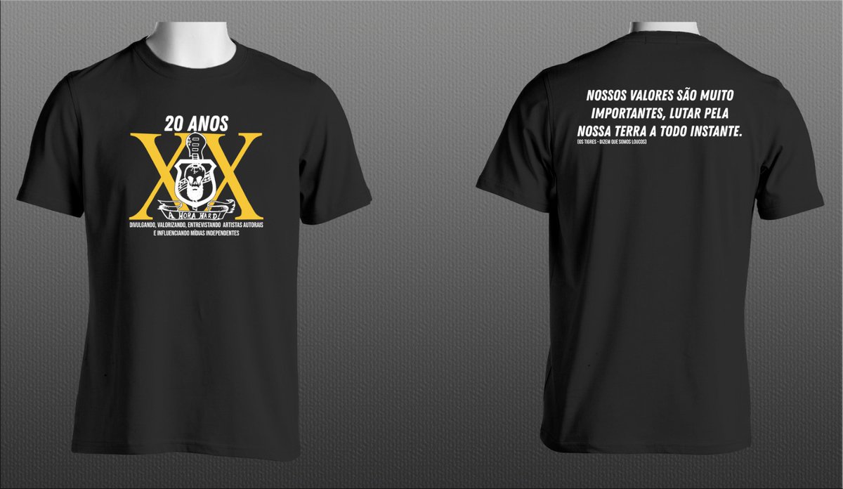 AhoraHARD's tweet photo. PRÉ VENDA 👕 20 ANOS.

Período 📅 de 11/03 a 11/05.
Cor 👕 preto, branco e amarelo
Investimento 💰 69,99 + frete
Entrega 🚚 correios

Pagamento📱ahorahard@live.com (PIX)
Tamanho 👕 P, M, G, GG
Enviar DM 📲 comprovante, endereço e telefone
Enviar DM 🖼 @AhoraHARD https://t.co/5CpWEW51PW
