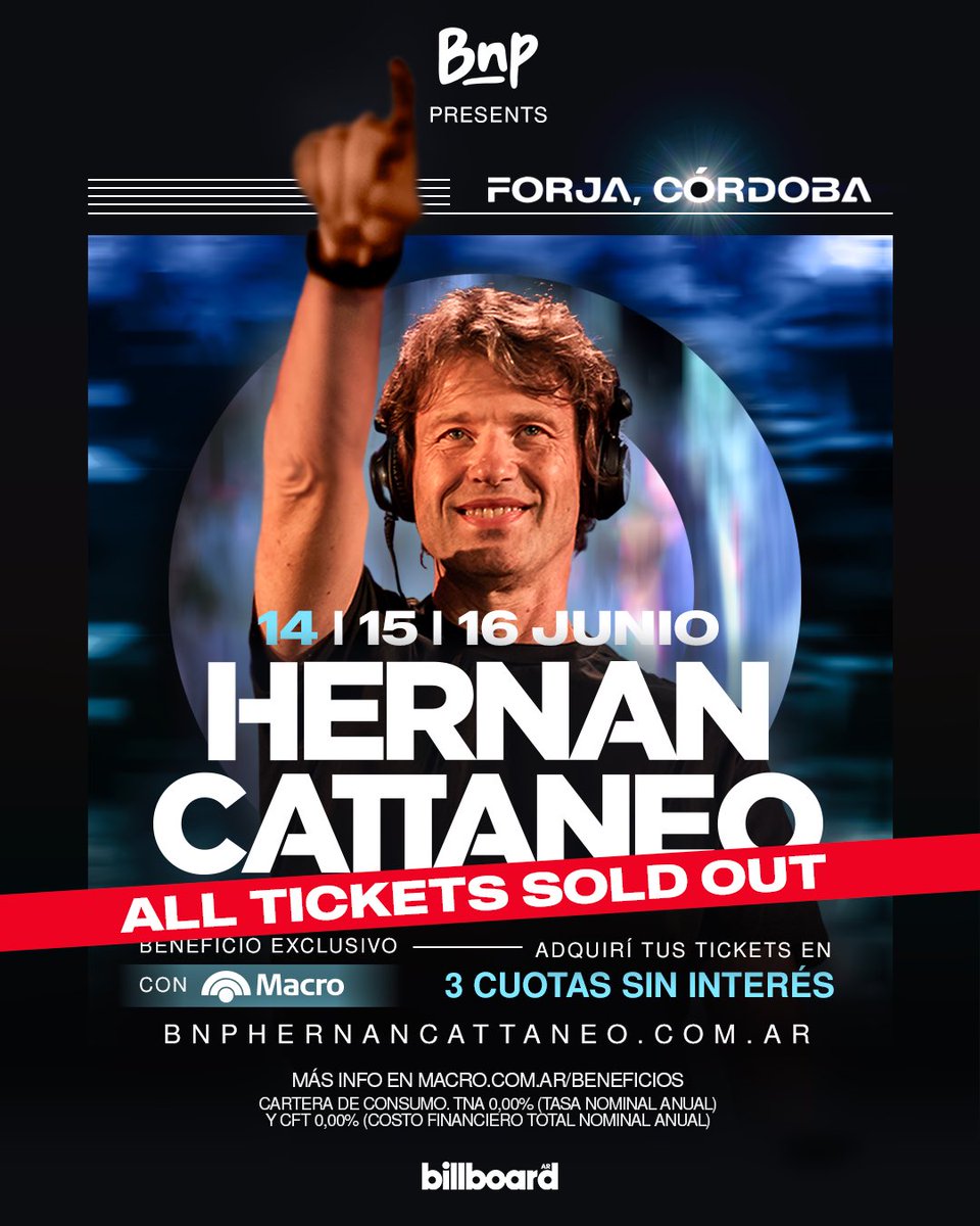 BuenasNochesPro's tweet photo. ALL TICKETS SOLD OUT!

@djhernancattaneo x @buenasnochespro https://t.co/sOTIny378t