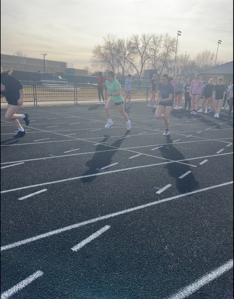 As far as first days go today was pretty great…embracing all the opportunities to improve with our track family! #letsgo #cougarfam #WeAreMEHS #MAPSready