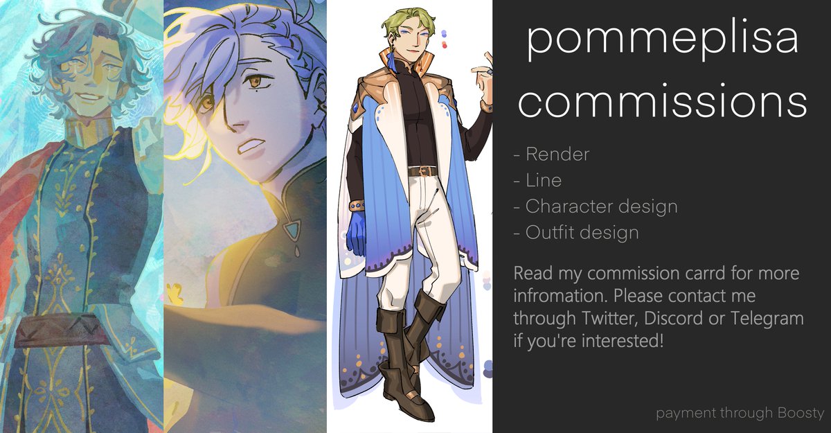 [ RT ❤️ ] pommissions prices were updated 🫡 pommeplisacomms.carrd.co DM me here or on disc if you're interested or have any questions!