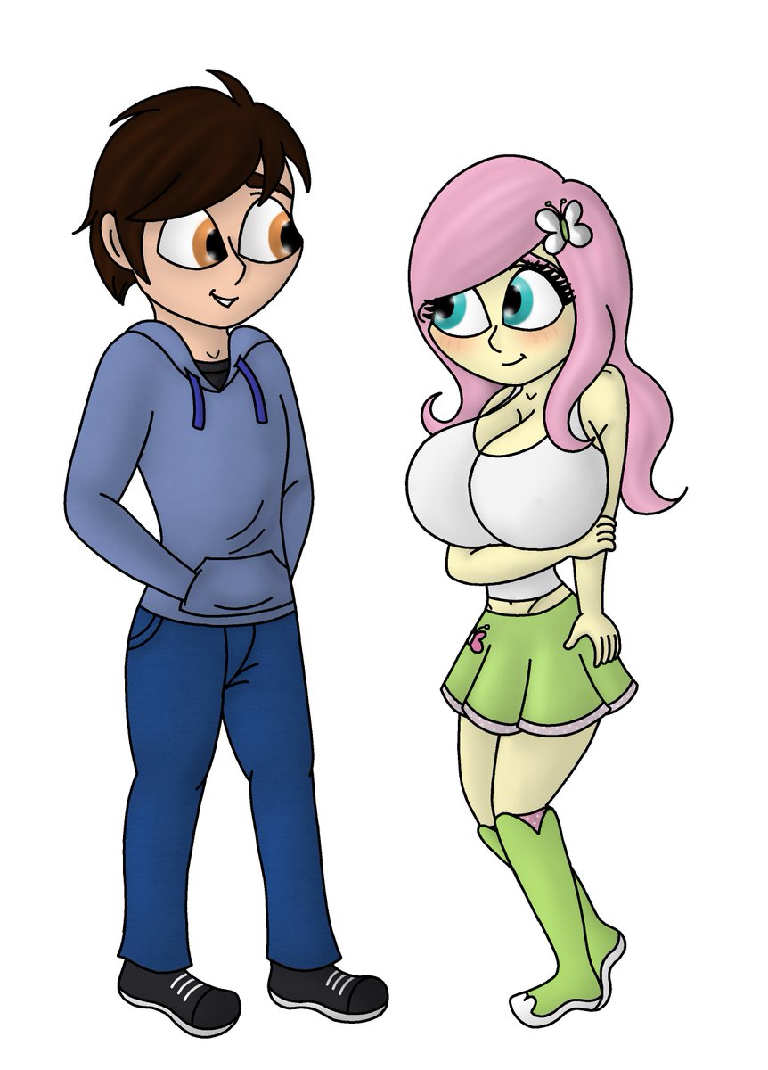 Commission I did for <a href="/MicroJayVA/">MicroJayVA🔞💛💙</a>  in 2022 of his sona meeting/flirting with #Fluttershy from #EquestriaGirls !

#commission #mylittlepony #mlpfim #ecchi