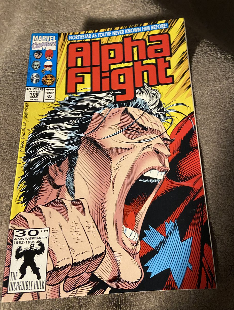 Treated myself to some back issue comics at the weekend. 
I’m SO happy to own this beauty again. I sold my original when I was skint about 10 years ago.
#AlphaFlight #Northstar #MarvelComics #QueerHistory #LGBTHistory