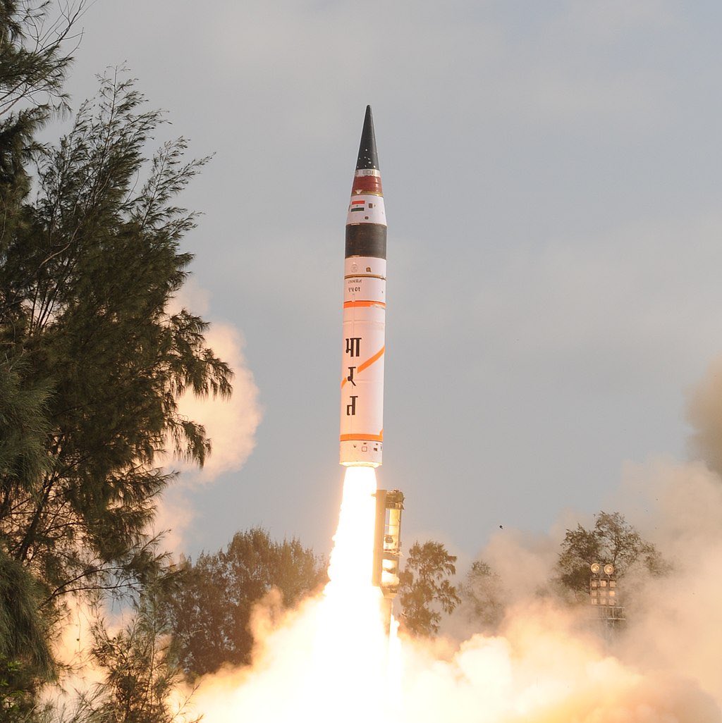 Kudos to the #DRDO team for
the landmark launch of #Mission_Divyastra! India marks a strategic milestone with the successful trial of our homegrown #Agni5 missile, equipped with cutting-edge MIRV tech. A new era of deterrence - adversaries will now think twice. #DefenceInnovation