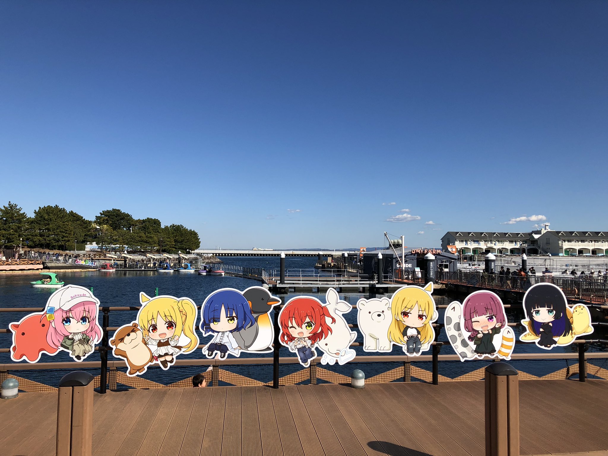 ぼっち•ざ・ろっく✖︎ シーパラ フェイスタオル全4種 スタンプ