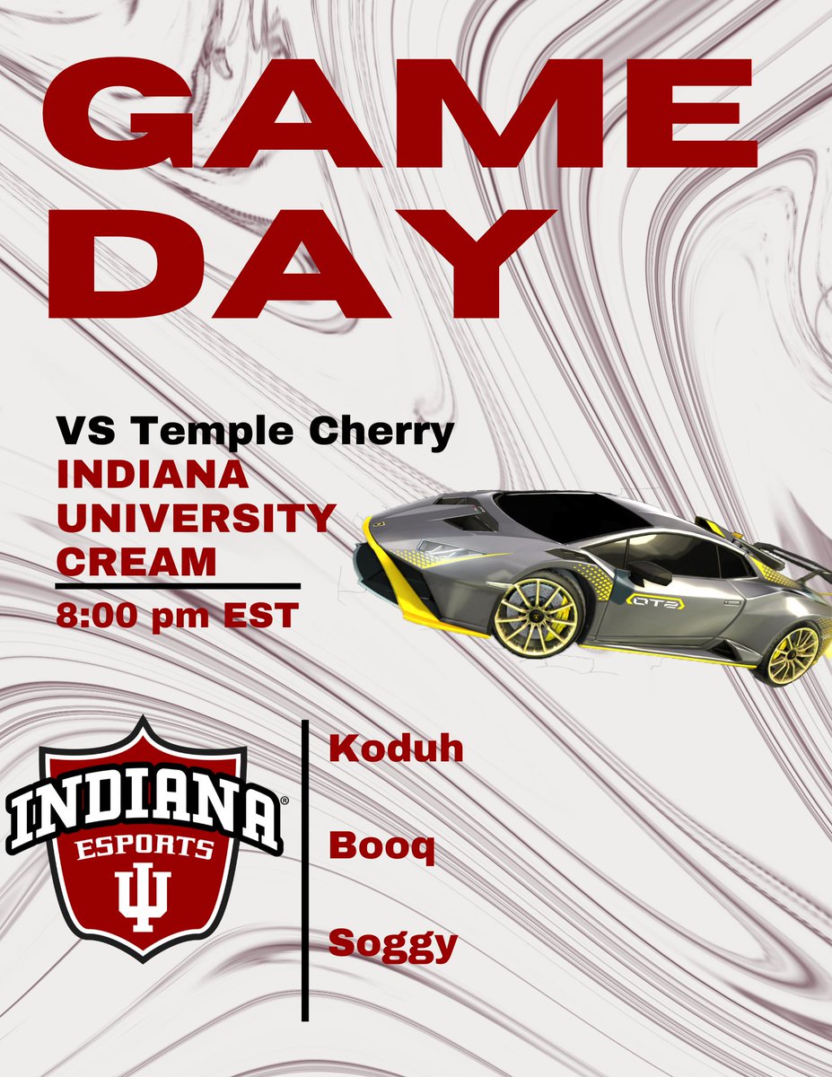 EsportsatIU's tweet photo. IU Cream suits up tonight

🆚@TempleEsports_ 
🕗8:00 PM EST
🟪https://t.co/FmXQO8H8K5 https://t.co/qFn5iobbFt