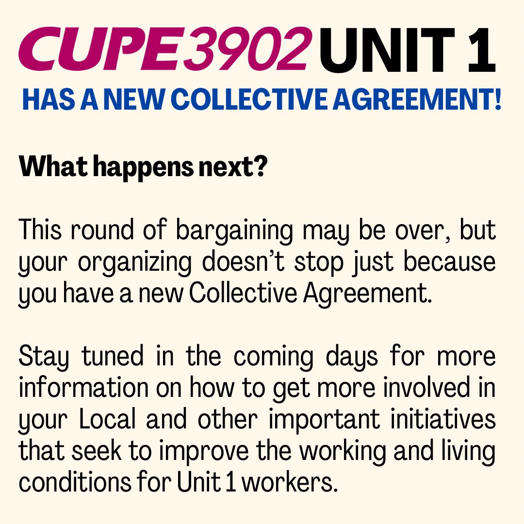 UPDATE: CUPE reaches tentative contract agreement with City of