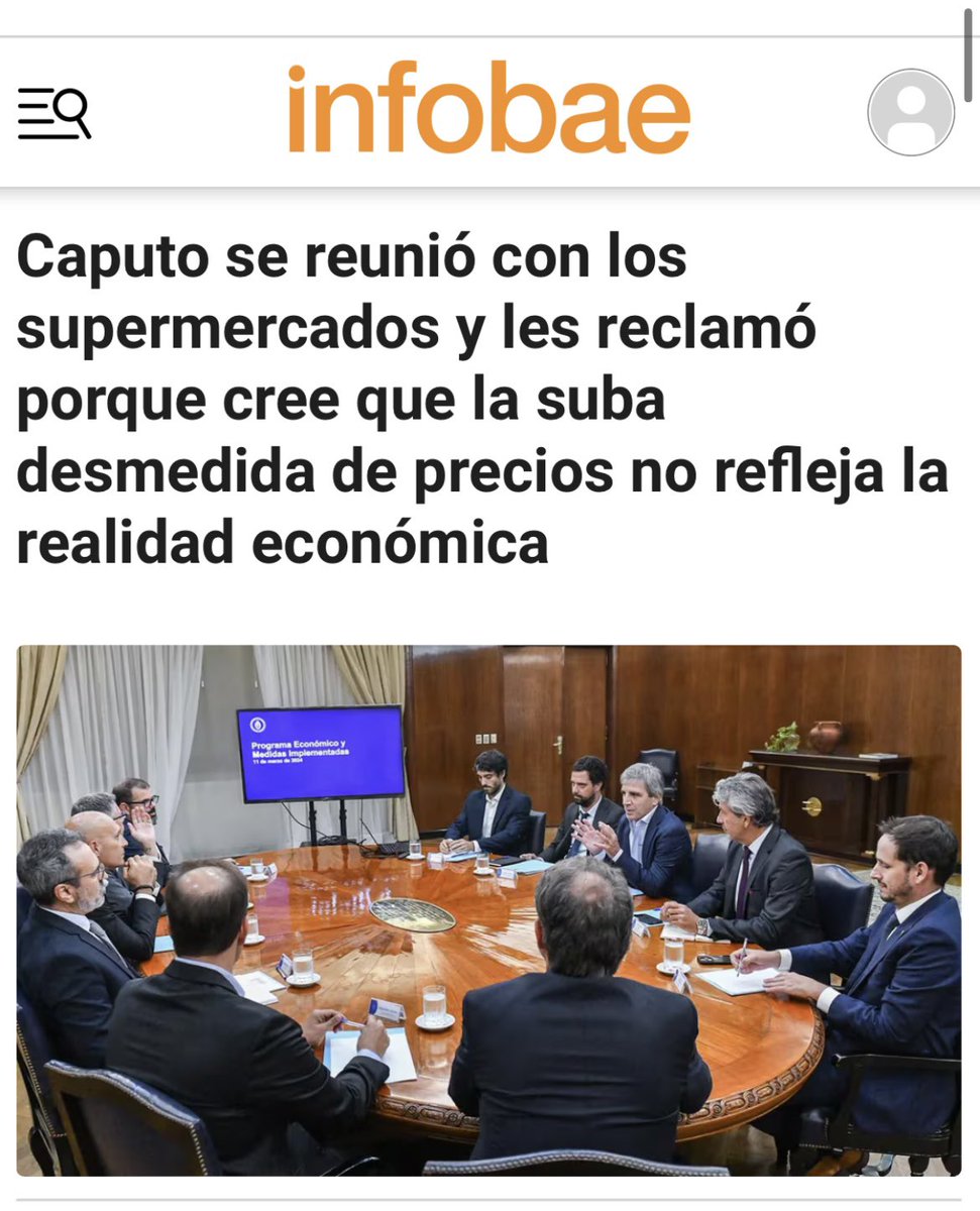 Y dónde está la lógica  del mercado? Ahora van a controlar precios también? 
#vivalalibertadcarajo #doblediscurso #DobleMoral