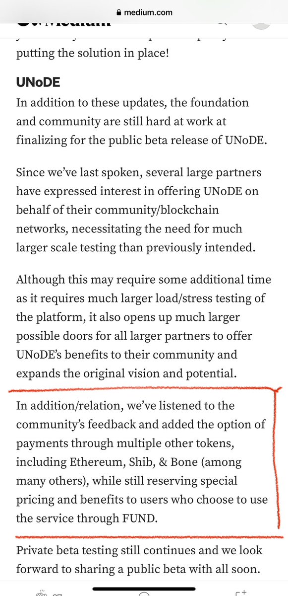 Jolt_yourday's tweet photo. Fantastic update from @UnificationUND #Shibarmy on the upcoming release of Beta public version of #UNoDE. The payment version will include now $SHIB and $BONE , reserving special pricing for users using services through $FUND. 
If you don’t know this yet, #UNoDE is being built as a native #node for #Shibarium. 

#BONE #SHIB #FUND 

https://t.co/oyGE6NB6o2