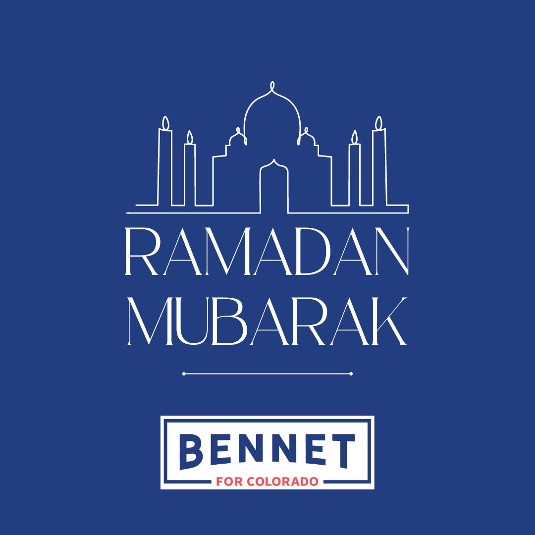 As Ramadan begins, I wish the Muslim community in Colorado and across the U.S. an easy fast and a spirited and blessed month.