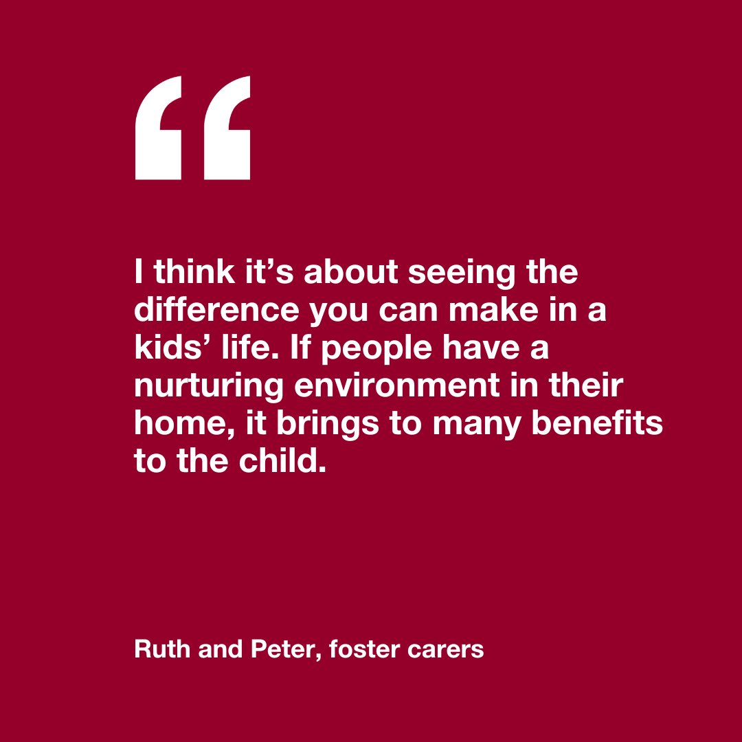 Ruth & Peter became #fostercarers more than 25 years ago. They love caring for children and have made their home a safe and loving space for the young people they care for. Download our 10 facts about foster care eBook : bit.ly/3wPE3Nj #fostercareqld #carerstories