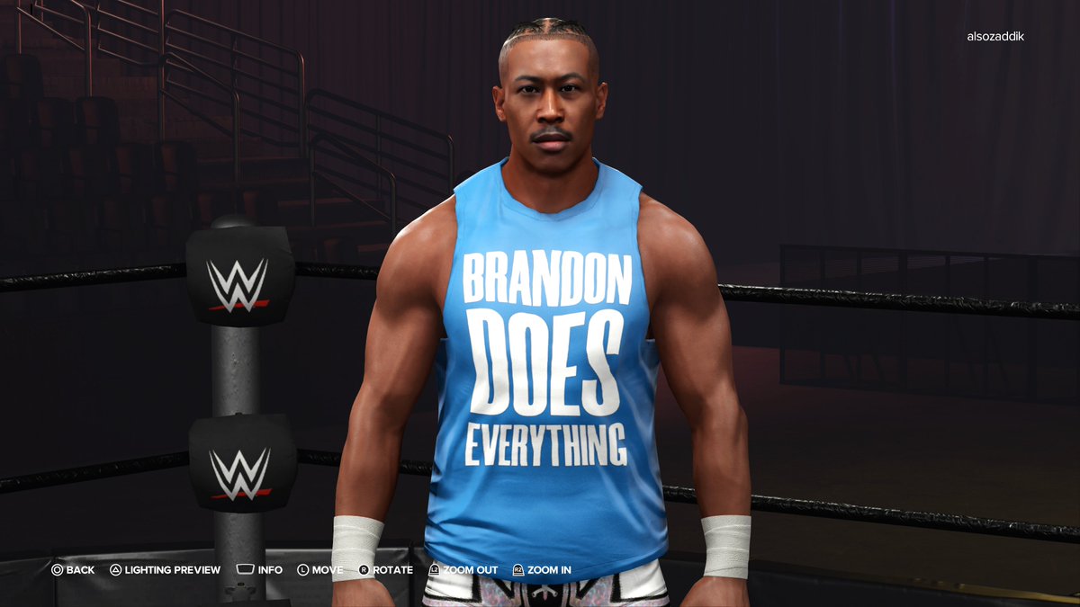 'The Spartan' Brandon Collins is now available for download! @itsbrandonde #WWE2K24