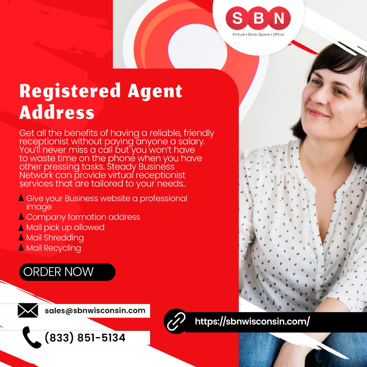 SBNWisconsin's tweet photo. Registered Agent Address
Give your business website a professional image
*Company formation address
*Mail pick up allowed
*Mail Shredding
*Mail Recycling
Sales@sbnwisconsin.com https://t.co/MzeYxybOVT