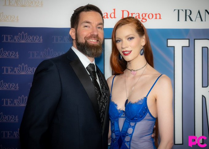 Walking the red carpet at the @TGEroticaAwards with @ChrisEpicXXX 💙  Photos by @AustinKingPC &amp; @Jays_Playhouse<a class="tags" href="/tag/tgeroticaawards">@tgeroticaawards</a>