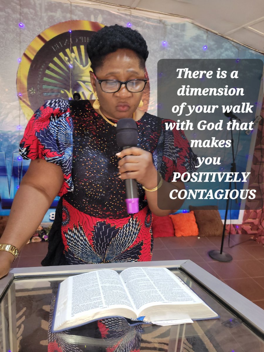 There is a  dimension of your walk with God that makes you POSITIVELY CONTAGIOUS

#thewordprevails
#christieadams 
#kingsworshipcenteabuja