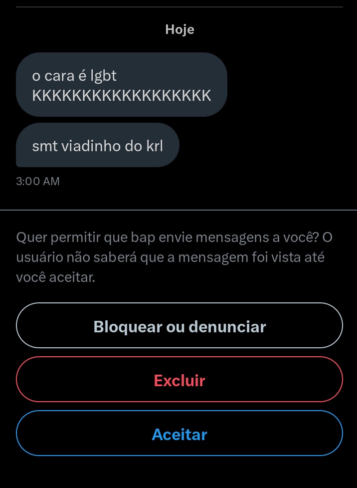 ocharliefcb's tweet photo. É isso gente, sinceramente, eu não aguento mais.
Sei que sempre me falam pra ser forte e tals, mas não consigo muitas das vezes, eu sou fraco! Entendam isso...

Eu não aguento mais receber esse tipo de mensagens, oq eu fiz de errado pras pessoas, sabe?

Eu me machuco muito... https://t.co/dFJXD9fg7c