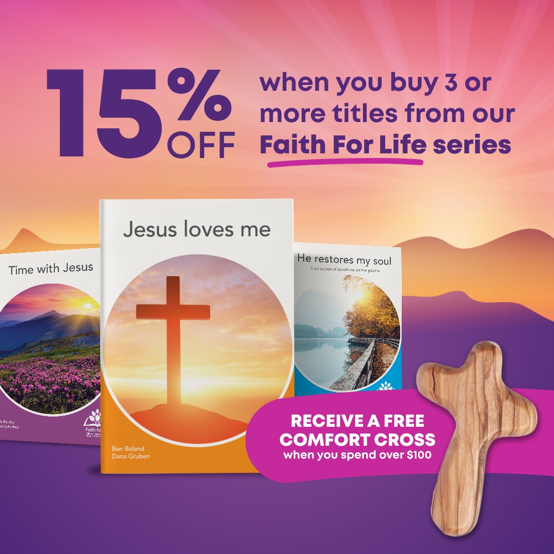 Embrace the spirit of Easter with our Faith for Life books! Featuring beautiful photos, well-loved Bible verses, songs and prayers. Each book is thoughtfully designed for older people and people living with #dementia. #faith #Easter #prayer hubs.li/Q02p0ThB0