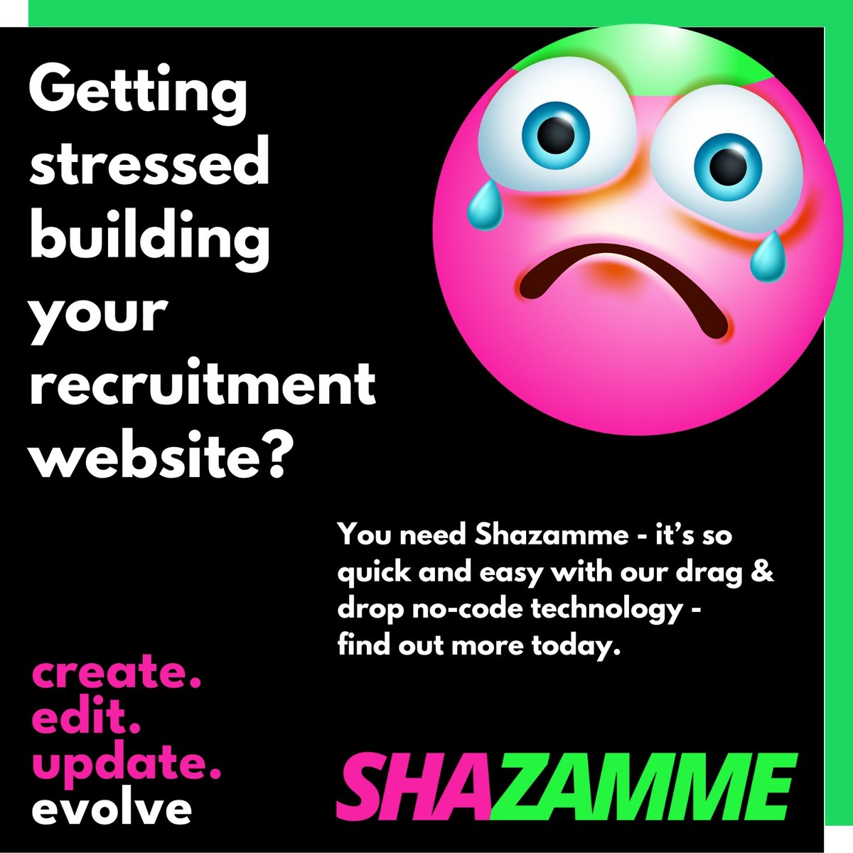 Building a website can be stressful, but not with Shazamme. It’s just like Canva for #RecruitmentWebsites. Find out more, book a call: shazamme.com/contact-us
#Recruitment #Recruiters #RecruitmentAgency #RecruitmentTechnology #TalentAttraction #LoveYourWork #RecruitmentMarketing