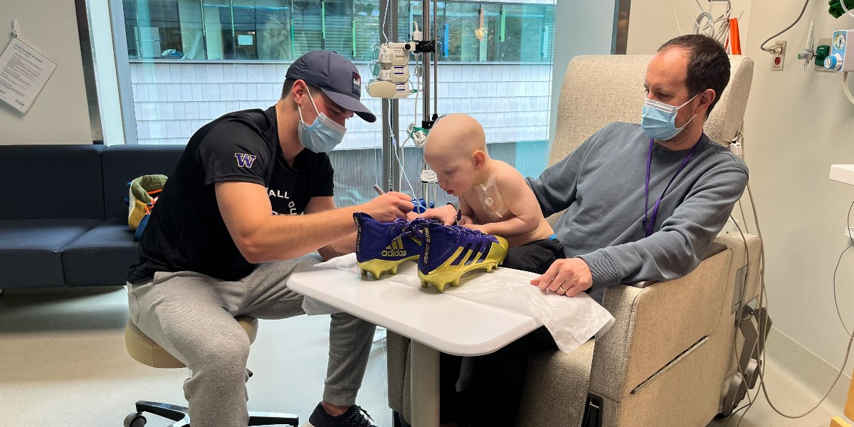 Seattle Children's (@seattlechildren) on Twitter photo On Friday, March 8, our friends at <a href="/UW_Football/">Washington Football</a> visited patients at Seattle Children’s. They brought cleats for patients to decorate and keep. Thank you for making their day a touchdown! 🏈 On Friday, March 8, our friends at <a href="/UW_Football/">Washington Football</a> visited patients at Seattle Children’s. They brought cleats for patients to decorate and keep. Thank you for making their day a touchdown! 🏈