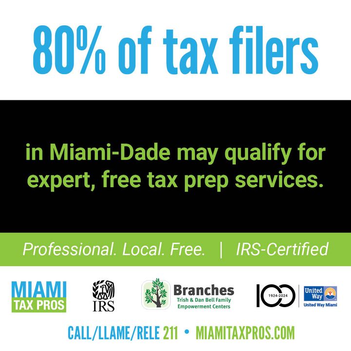 #MoneyMonday: Do you dread filing your taxes? You're not alone and @Miami_Tax_Pros is here to help! File your taxes in person or virtually FOR FREE and claim what's yours! ➡️ bit.ly/42rjmmA