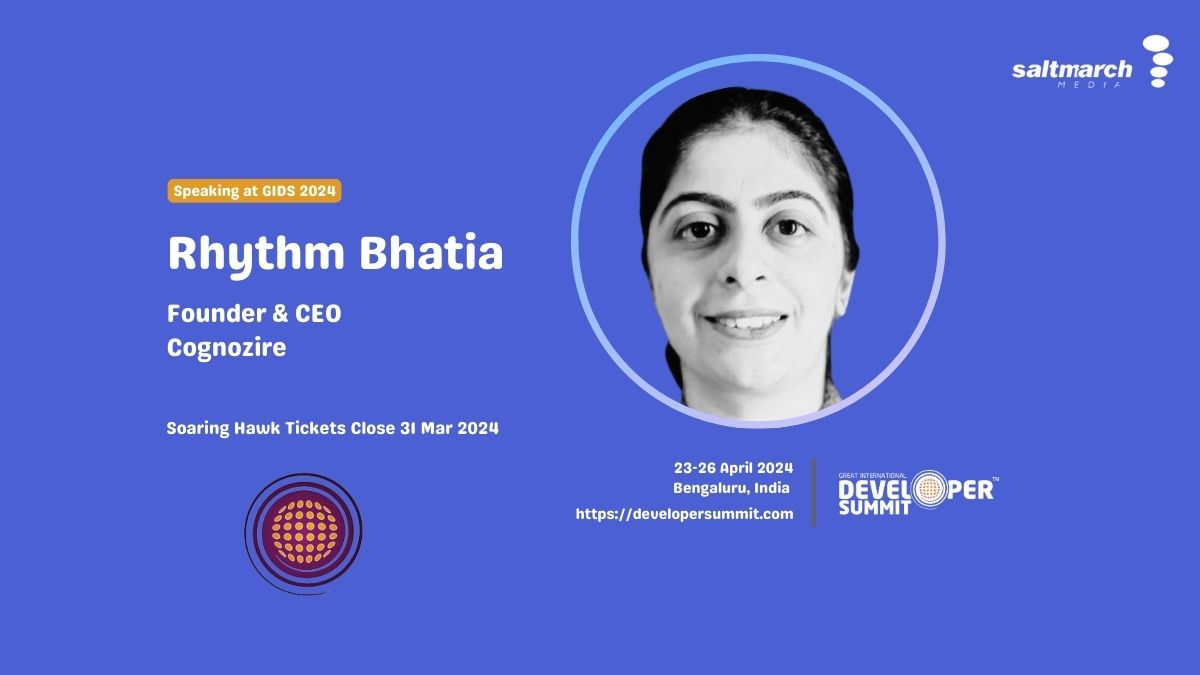 🚀 Meet @bhatiarhythm at #GIDS 2024! From Olympiad laureate to #AI & #DataScience innovator, Rhythm's journey is a masterclass in tech passion. Dive into her world of AI exploration and inclusivity. 🎟️ Join us: townscript.com/v2/e/gids2024/… #DataScience #AIInnovation #TechDiversity