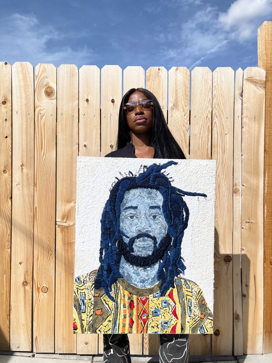 A picture of me taking pictures with my art more.