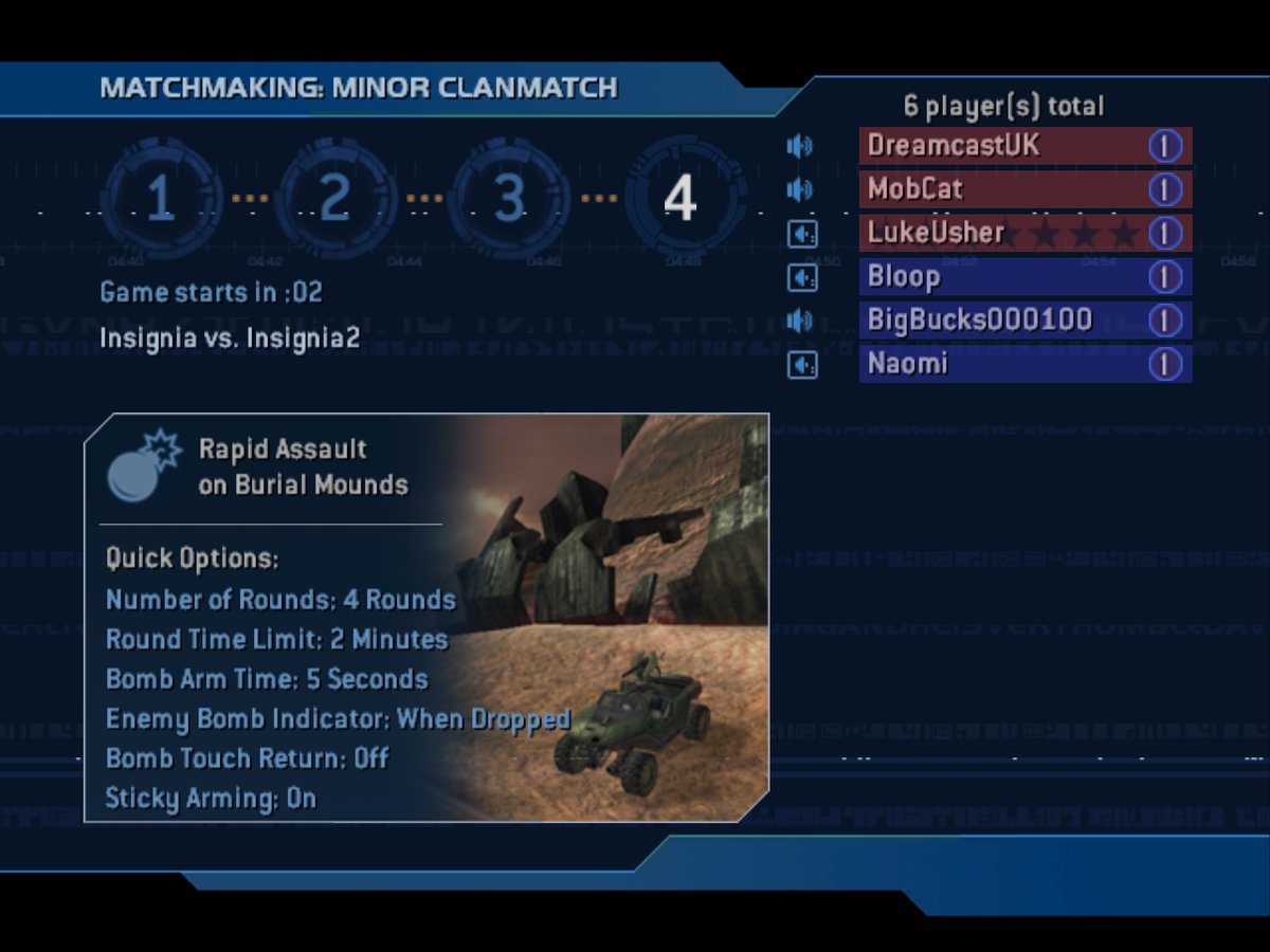 Our work on Halo 2 continues! The initial work on the Teams service, necessary for Clans, is now complete. We are still missing Teams support for other connected services - but this is a major milestone on our list now complete. We hope you're just as excited as we are!