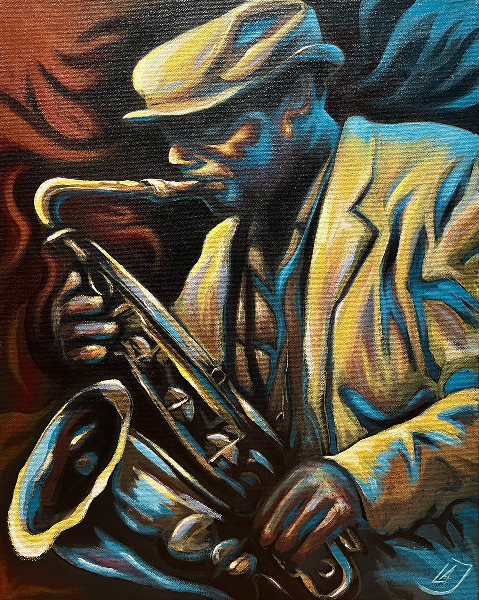 Art and a thought:

'Music and math are connected through patterns, ratios, and waveforms. Understanding this relationship enhances our appreciation for the beauty and complexity of music.'
#Jazzart
