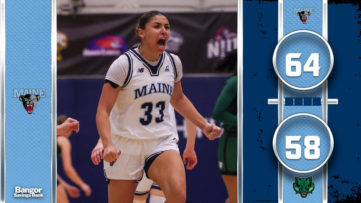 CHAMPIONSHIP BOUND!! The Black Bears will make their 22nd appearance in the conference title game! Adi leads the way with 26 points, Anne with 25 #BlackBearNation | #AEPlayoffs
