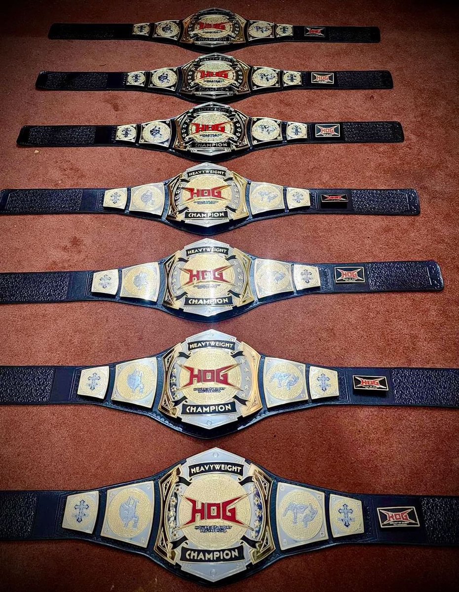 The HOG Heavyweight Championship replicas are shipping soon! For one week only, we’ve opened the pre-orders back up. Head to #SHOPHOG now through March 15 to order yours. SHOPHOG.NET #HOG #HOGWrestling #Houseofglory #prowrestling