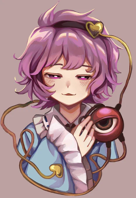久しぶりにさとり様を描きました。 