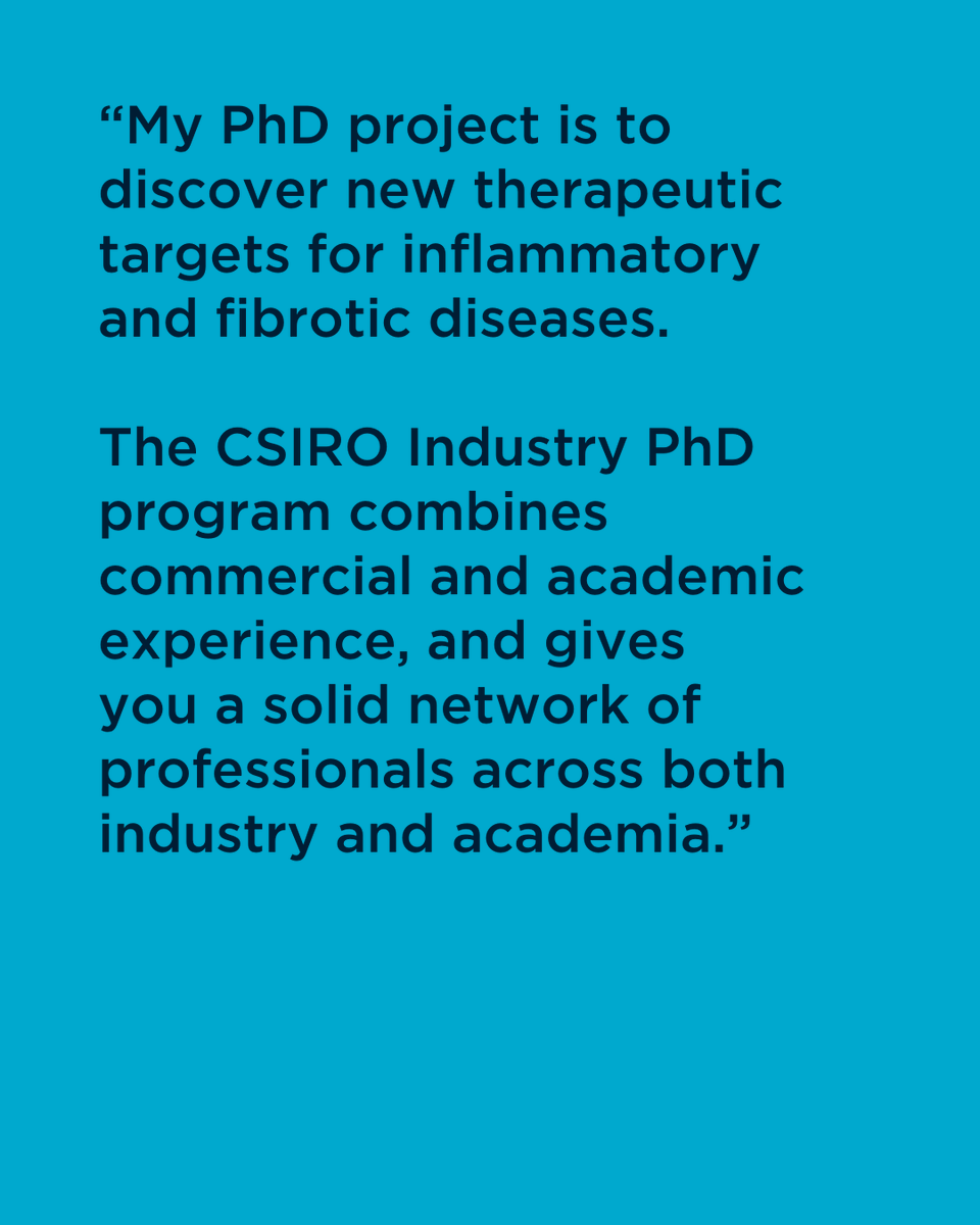 Piquing your interest in an Industry PhD. 🤔 

If you're a student interested in STEM PhD opportunities, an Industry PhD could be the program for you!

Applications for 2024 are open now: csiro.au/en/careers/Sch…