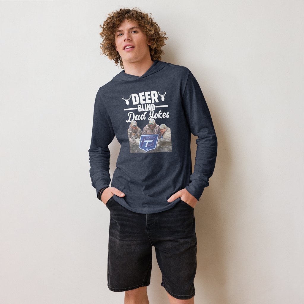 IceyTekUSA's tweet image. What's not to love about our Deer Blind Dad Joke Hoodie? With its long sleeves and comfortable hood, this tee is perfect for layering, allowing you to create stylish outfits all year round. 

#apparel #deerblinddadjoke #getone